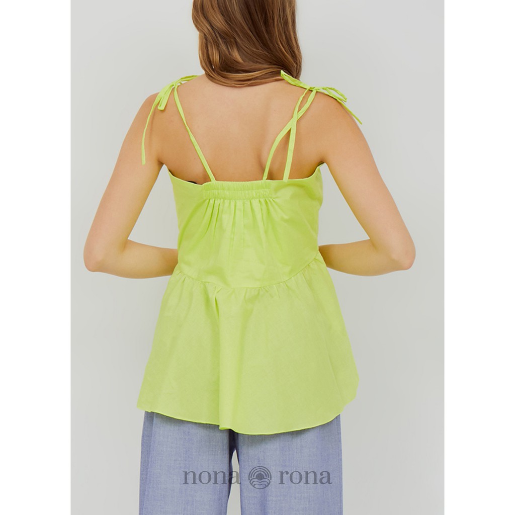Nona Rona Lily Top Lime - Atasan Wanita