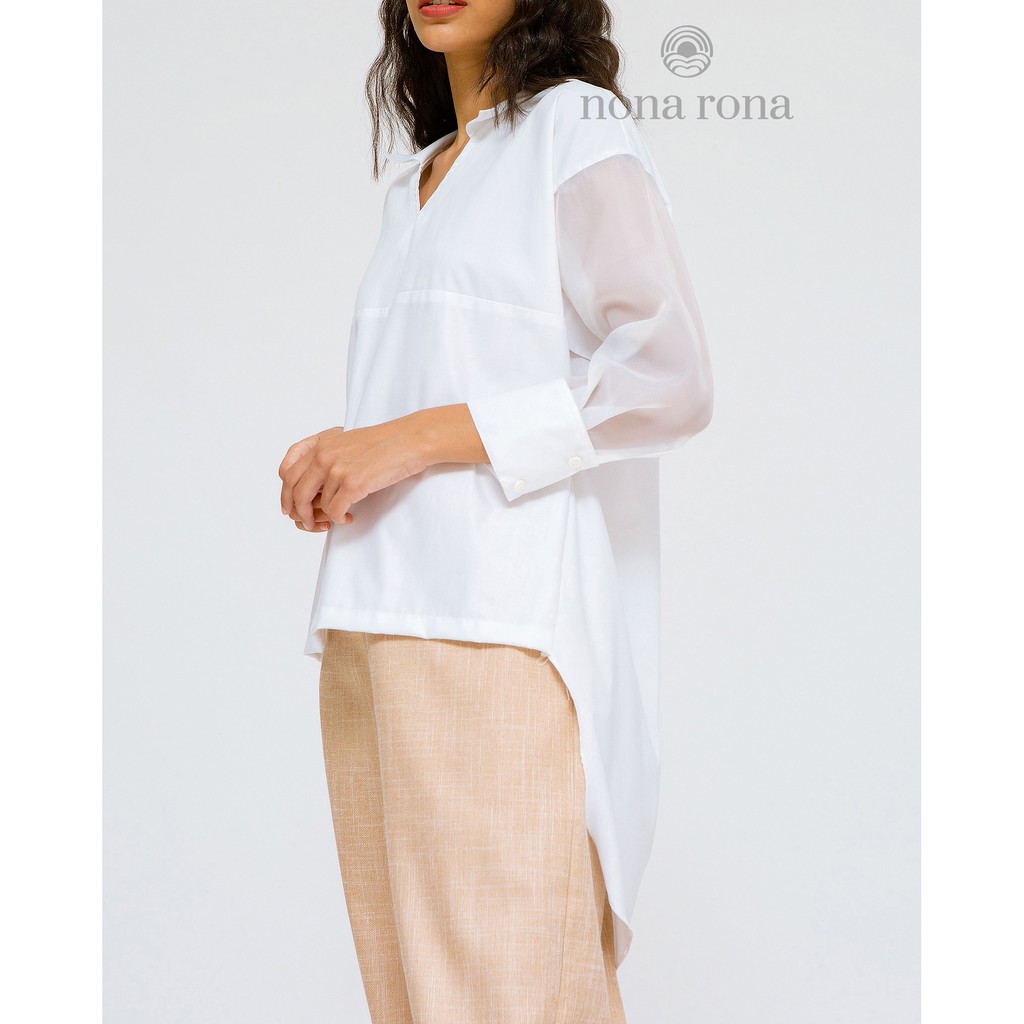 Nona Rona Denallie Shirt White
