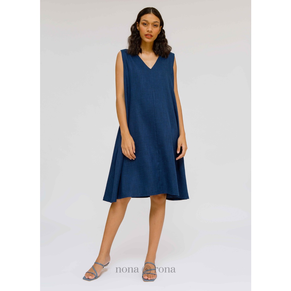 (BUY 1 GET 1 FREE) Nona Rona Amy Dress Navy