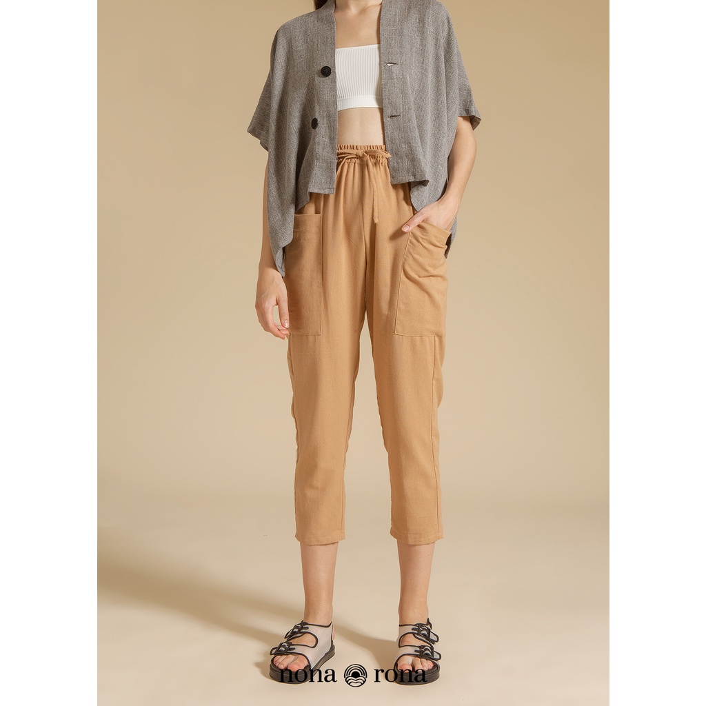 Nona Rona Prema Pants Brown - Celana Wanita