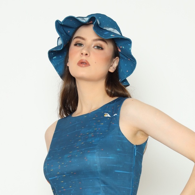 Nona Rona Special Bundling - Bucket Hat Navy New & Playground Facemask