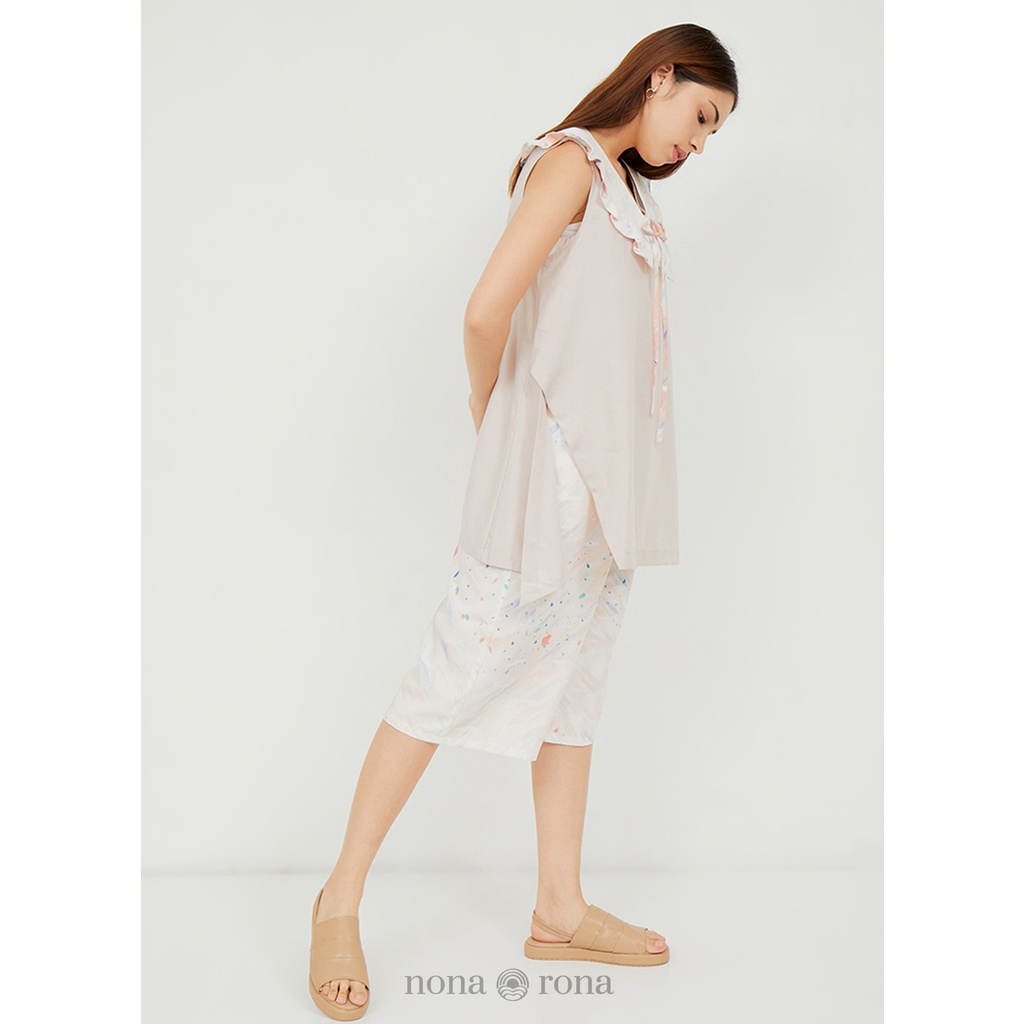 Nona Rona Melali V-Collar Top - Atasan Wanita