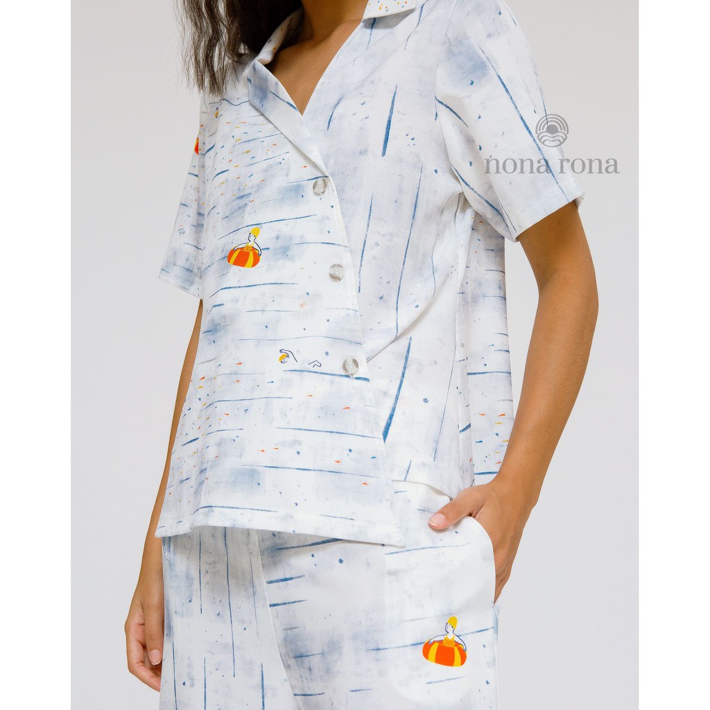 Nona Rona Segara Cuban Shirt - Atasan Wanita