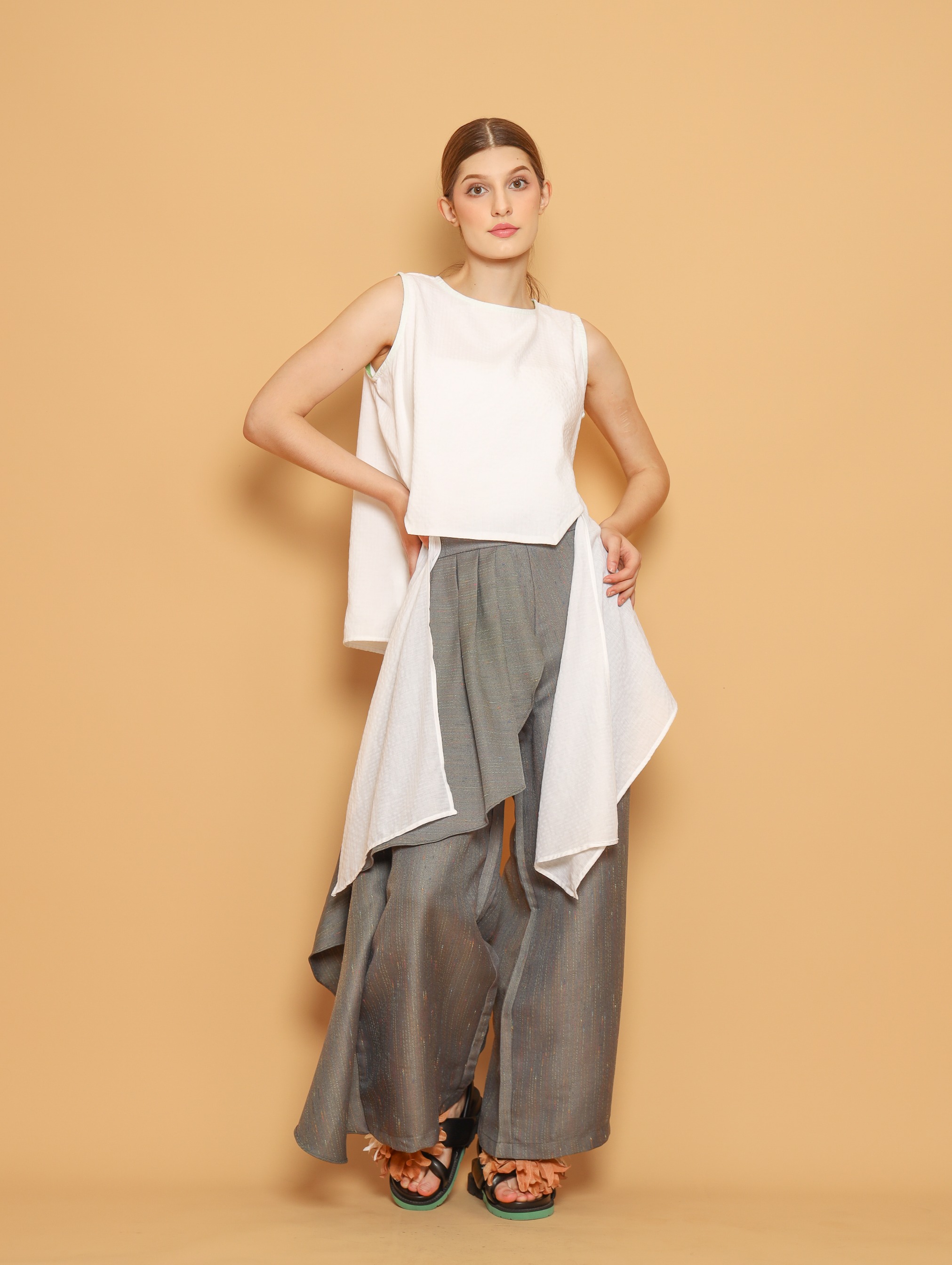 Nona Rona Aeria Top White