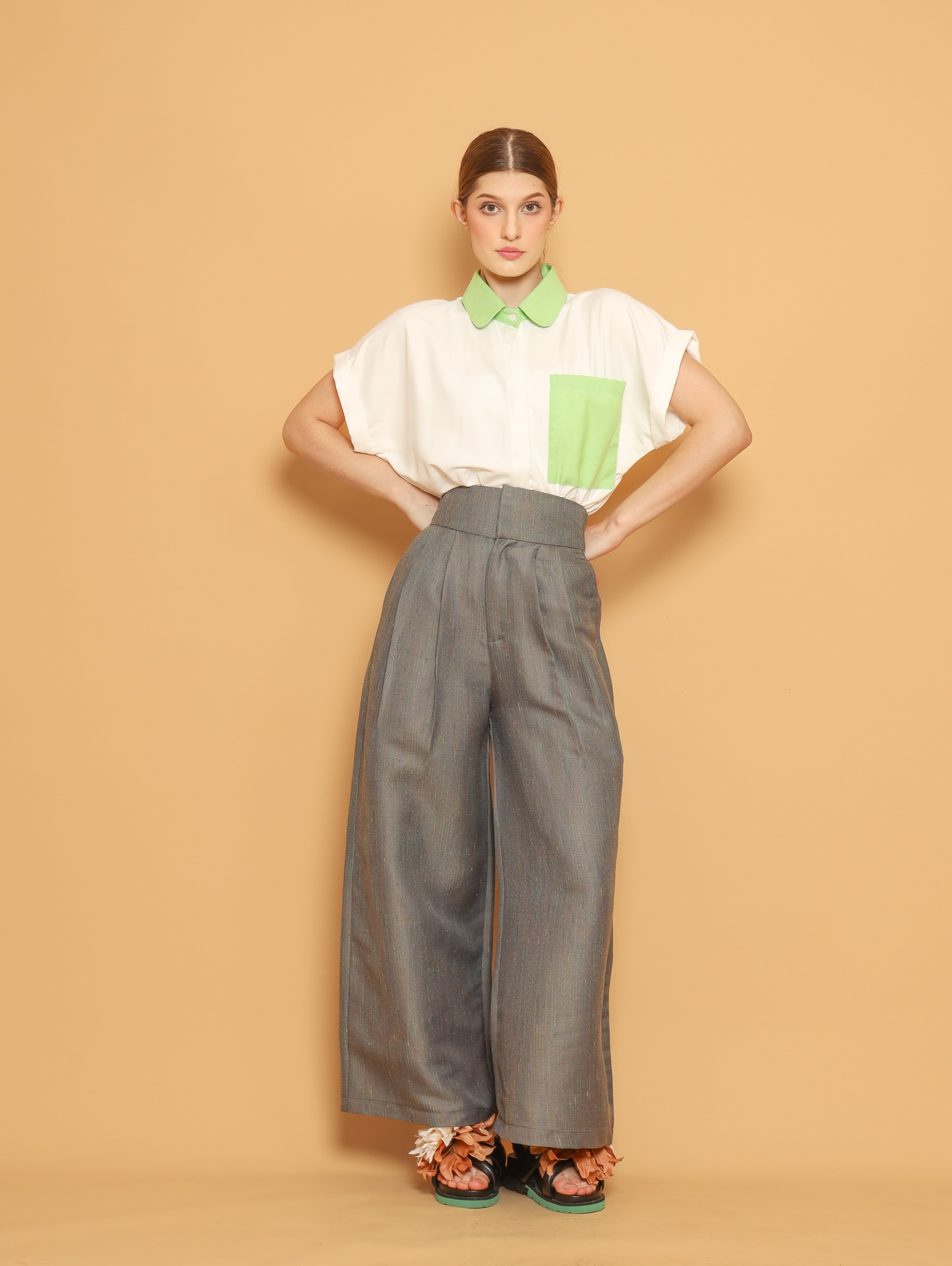 Nona Rona Aster Pant Thyme Green