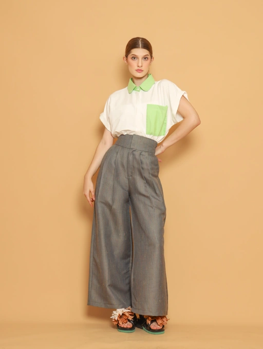 Image of Nona Rona Aster Pant Thyme Green