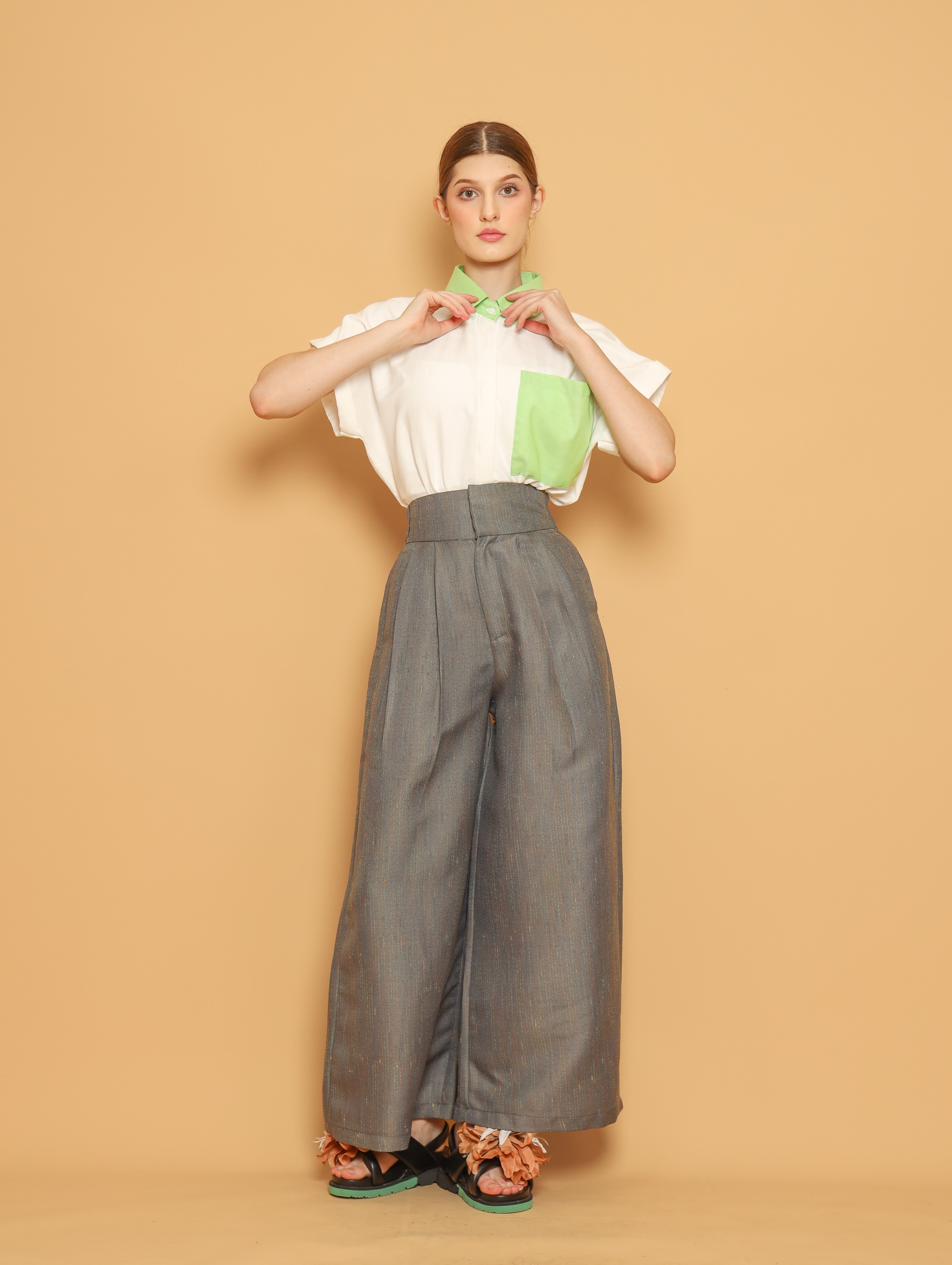 Nona Rona Aster Pant Thyme Green
