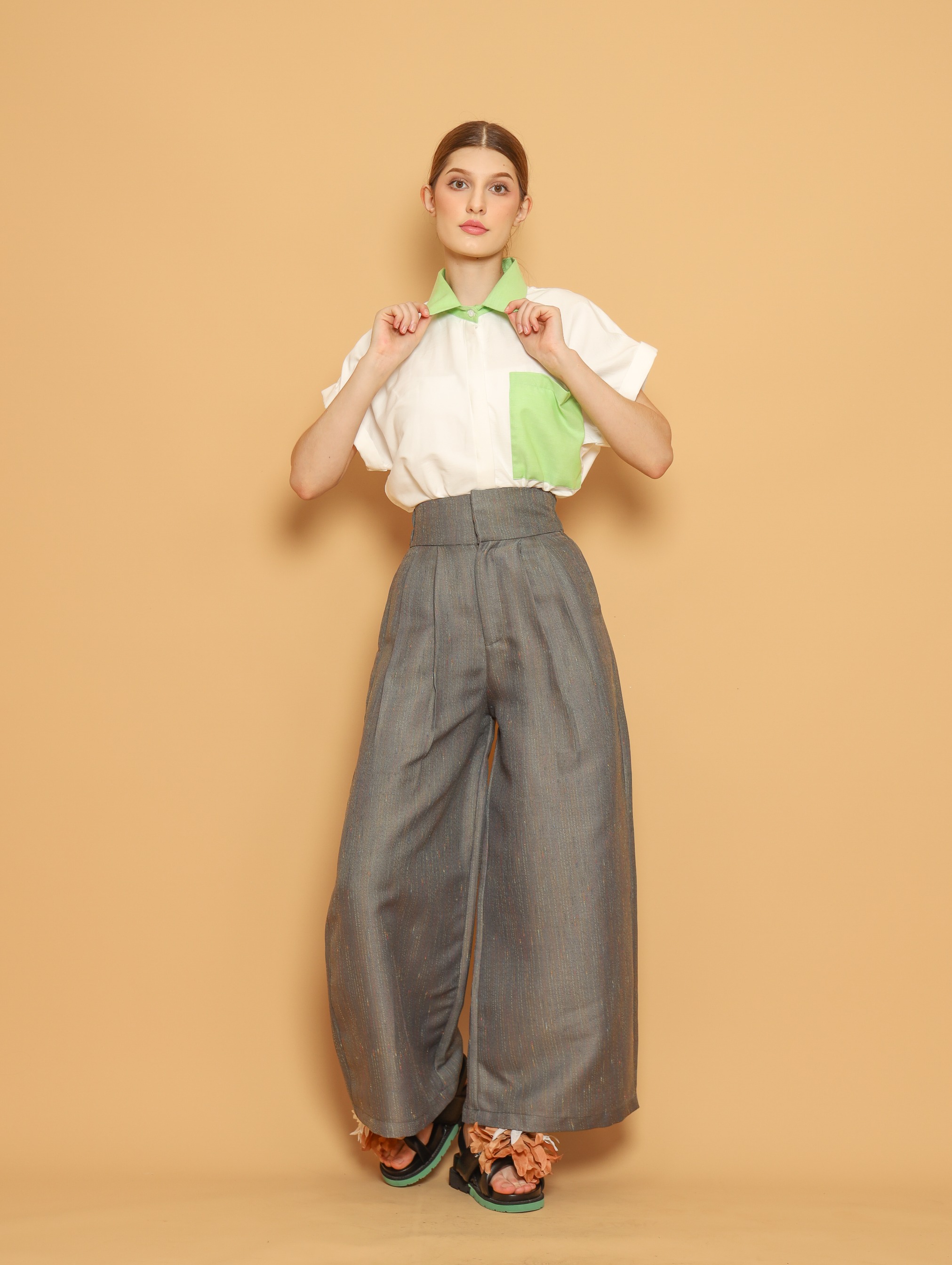 Nona Rona Aster Pant Thyme Green