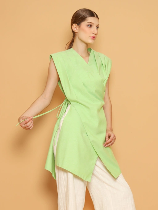 Image of Nona Rona Solene Top Spotlight Green