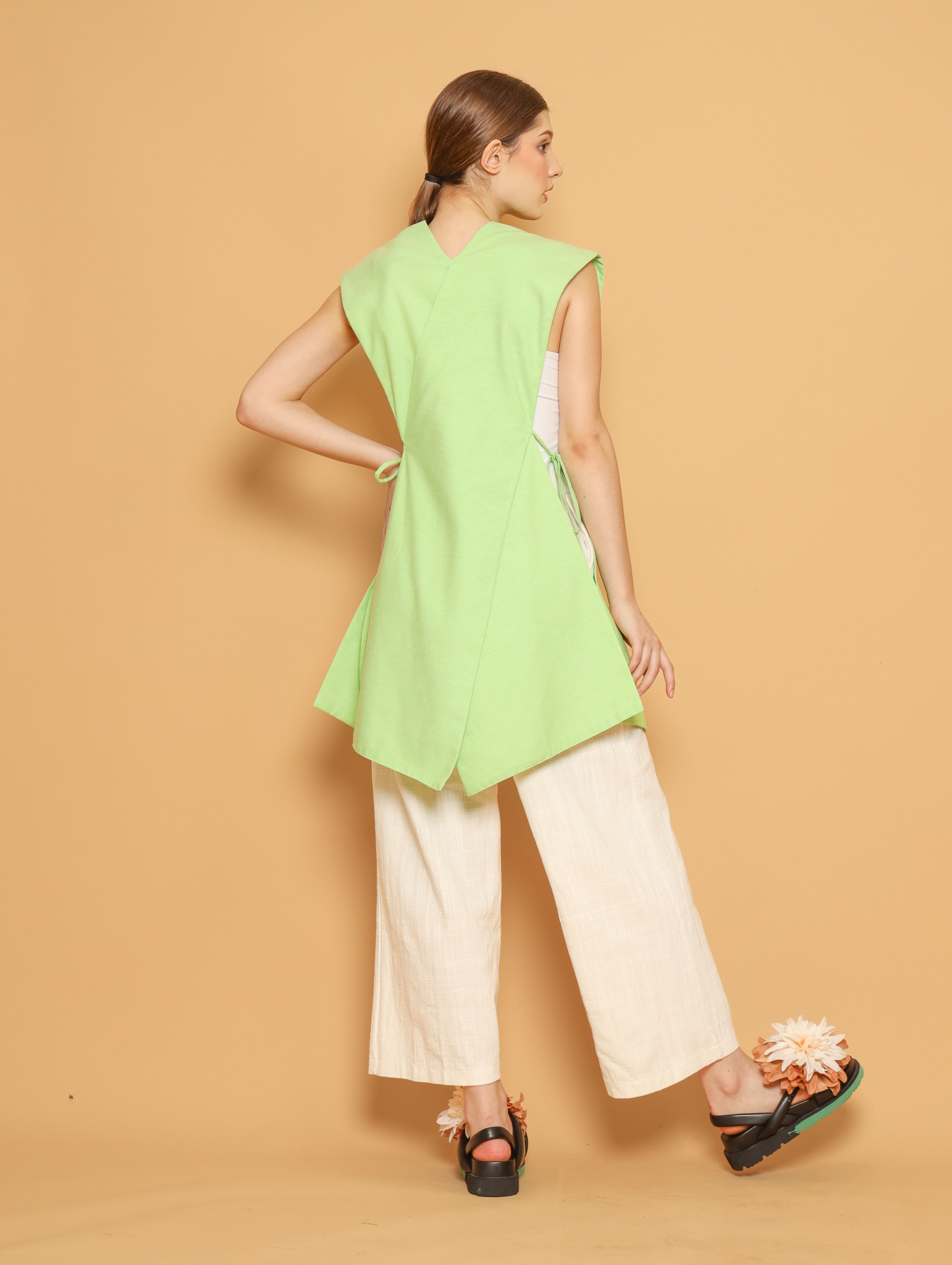 Nona Rona Solene Top Spotlight Green