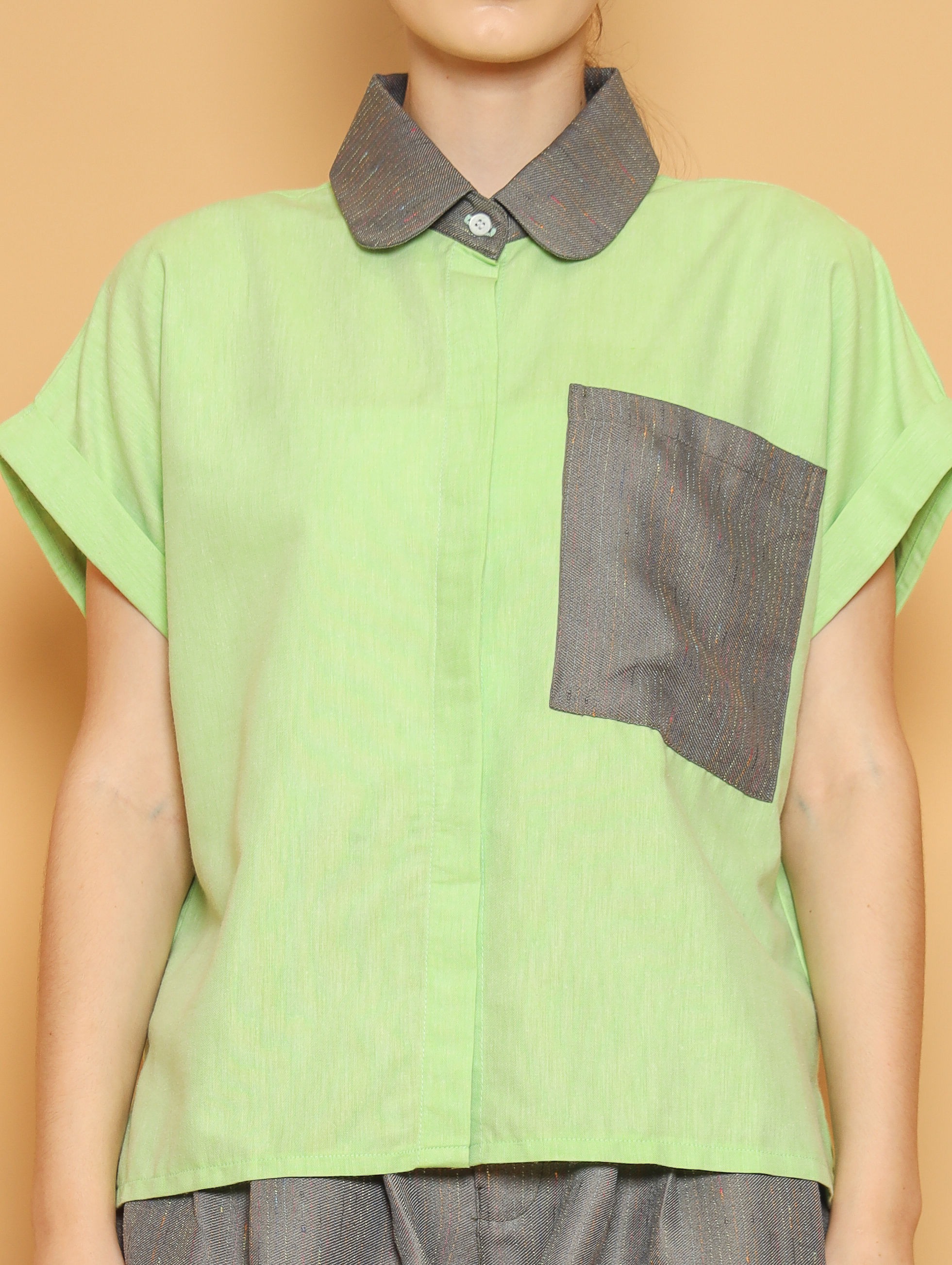 Nona Rona Olive Top Spotlight Green