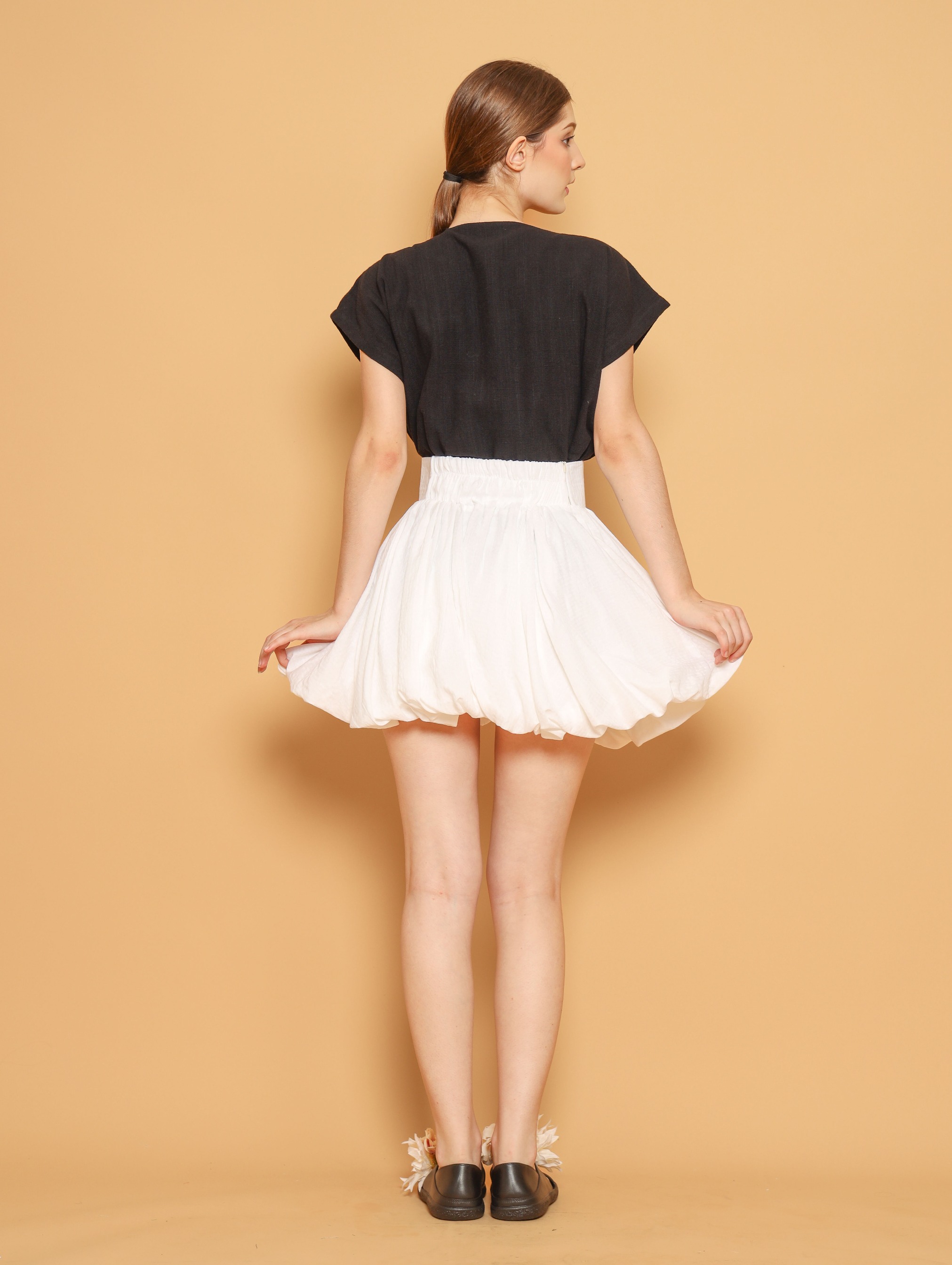 Nona Rona Cherise Baloon Skirt White