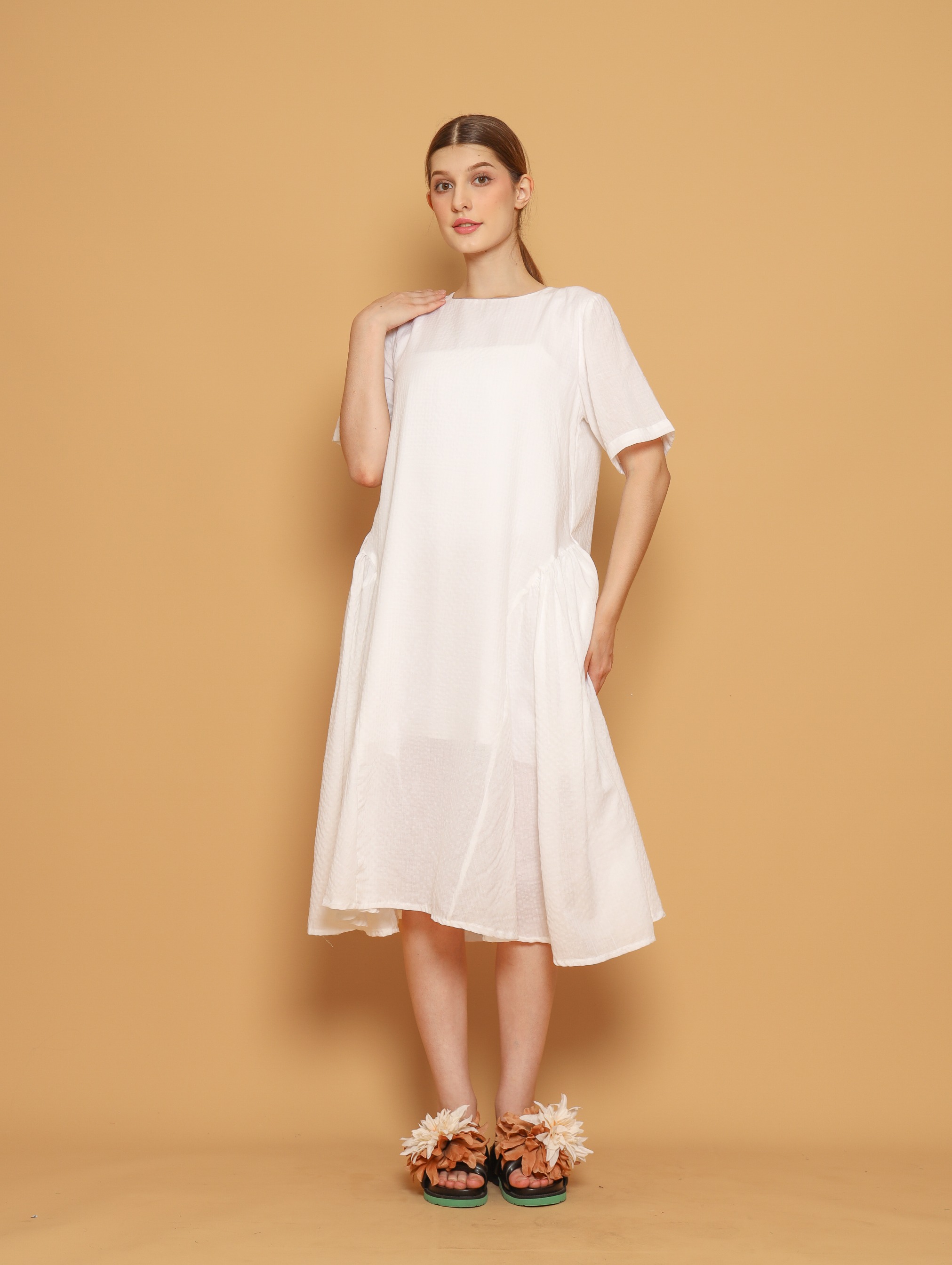Nona Rona Sprinkle Dress White
