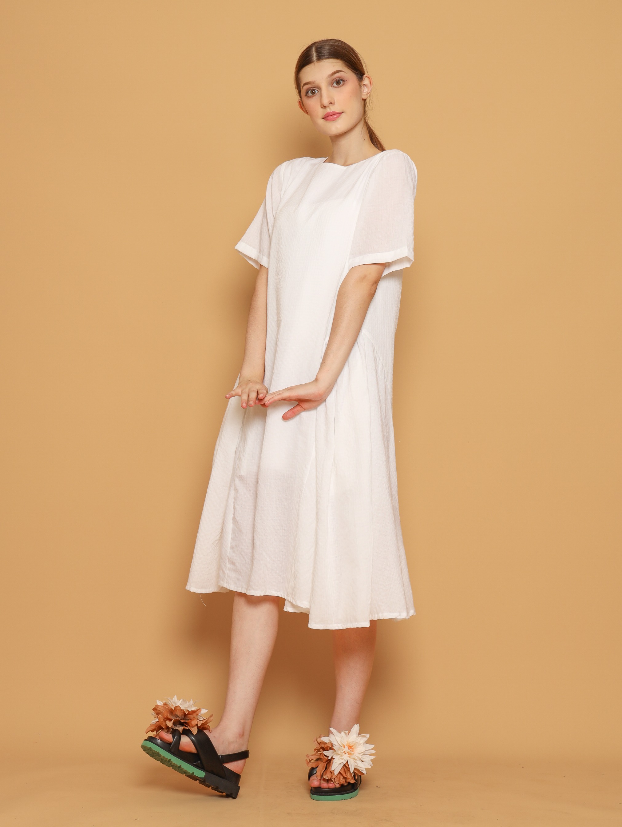 Nona Rona Sprinkle Dress White