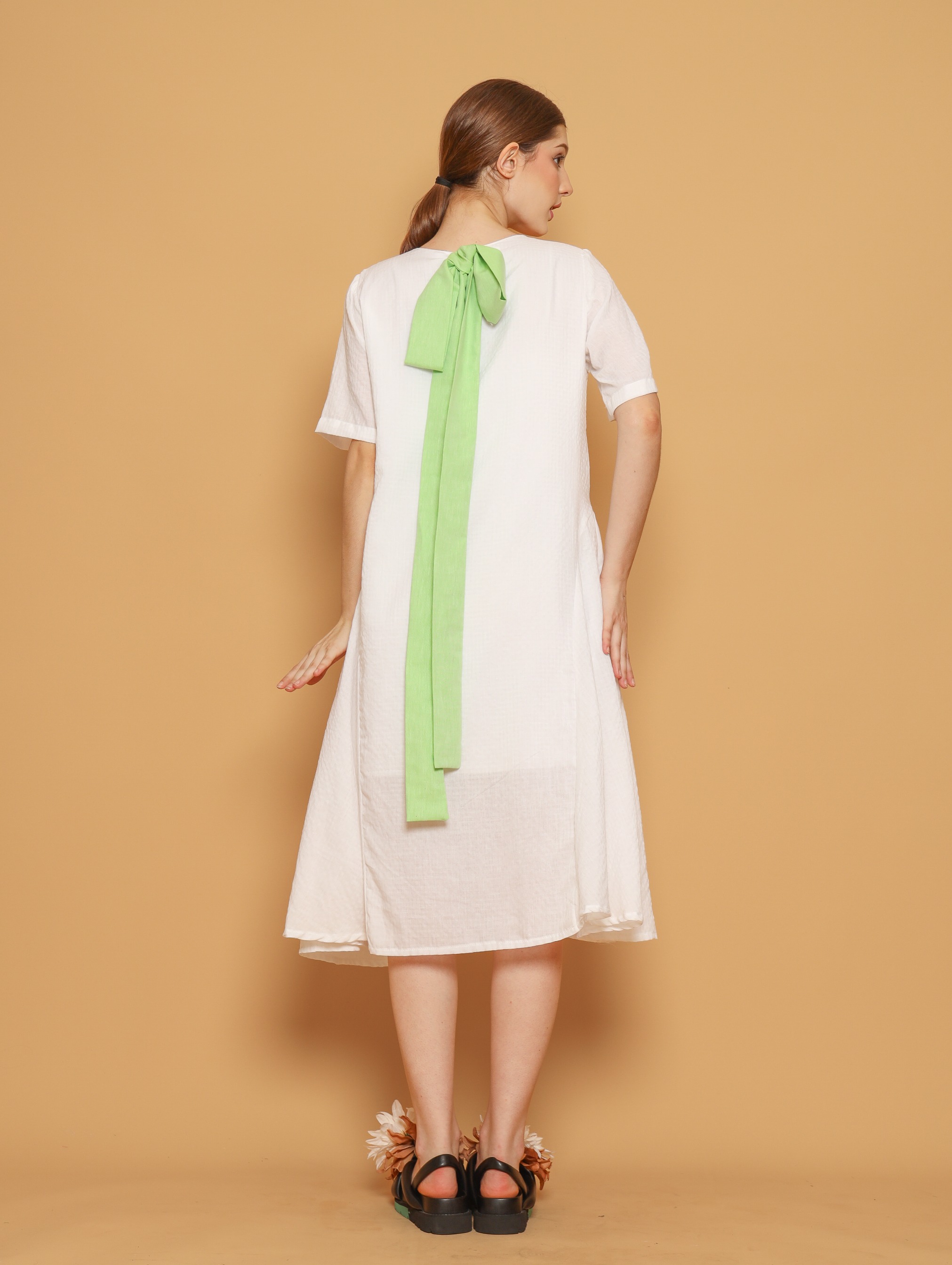 Nona Rona Sprinkle Dress White