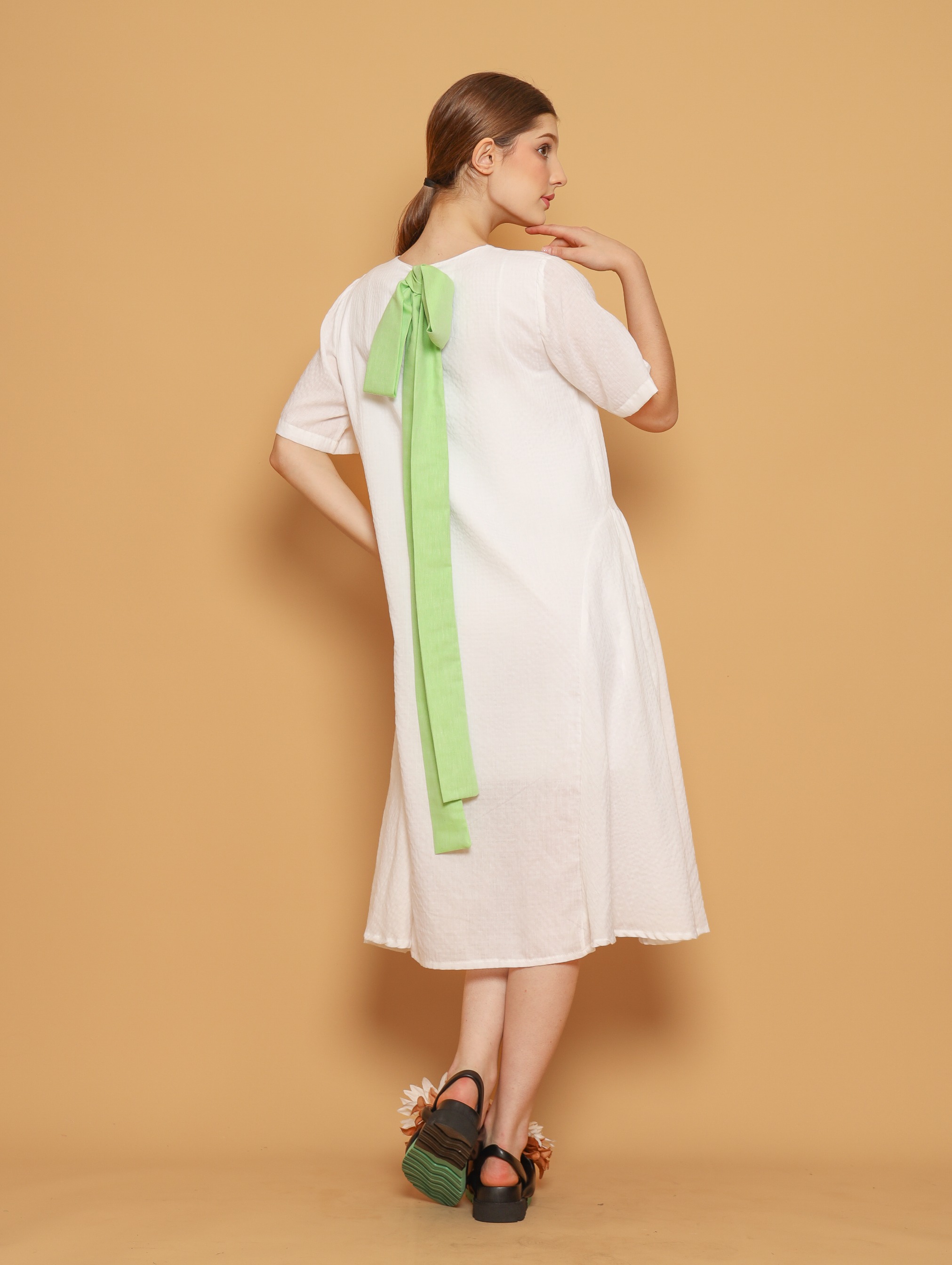 Nona Rona Sprinkle Dress White