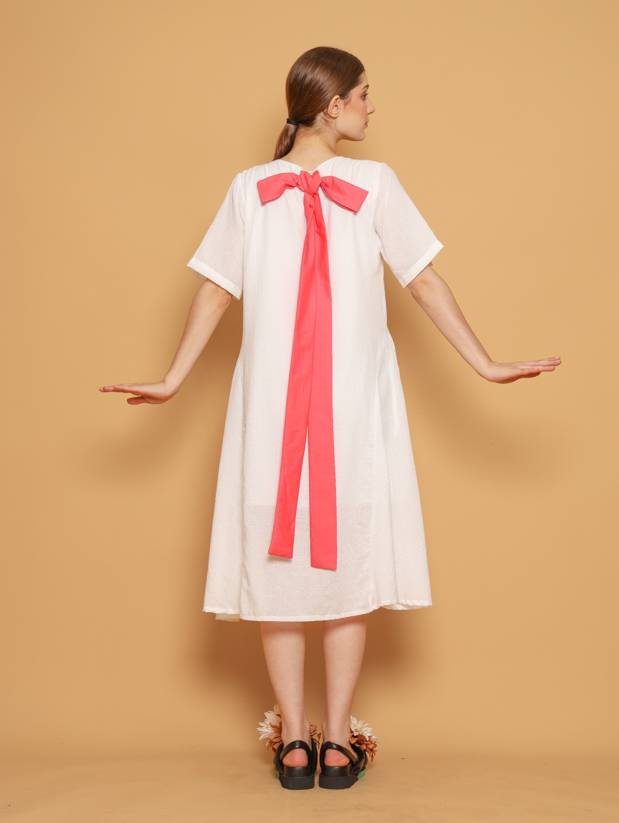 Nona Rona Sprinkle Dress White