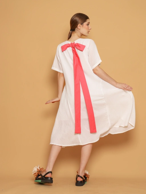 Image of Nona Rona Sprinkle Dress White