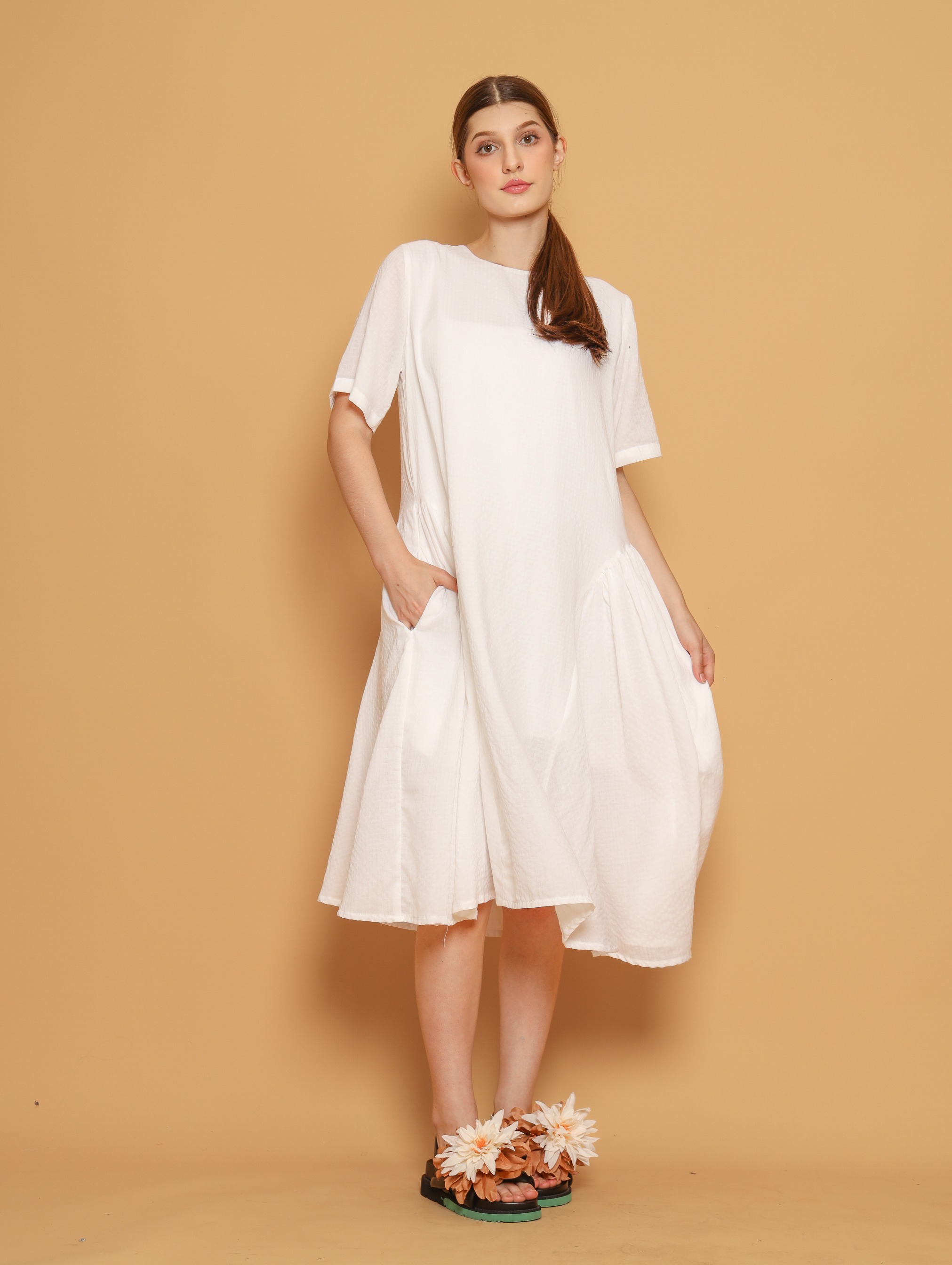 Nona Rona Sprinkle Dress White