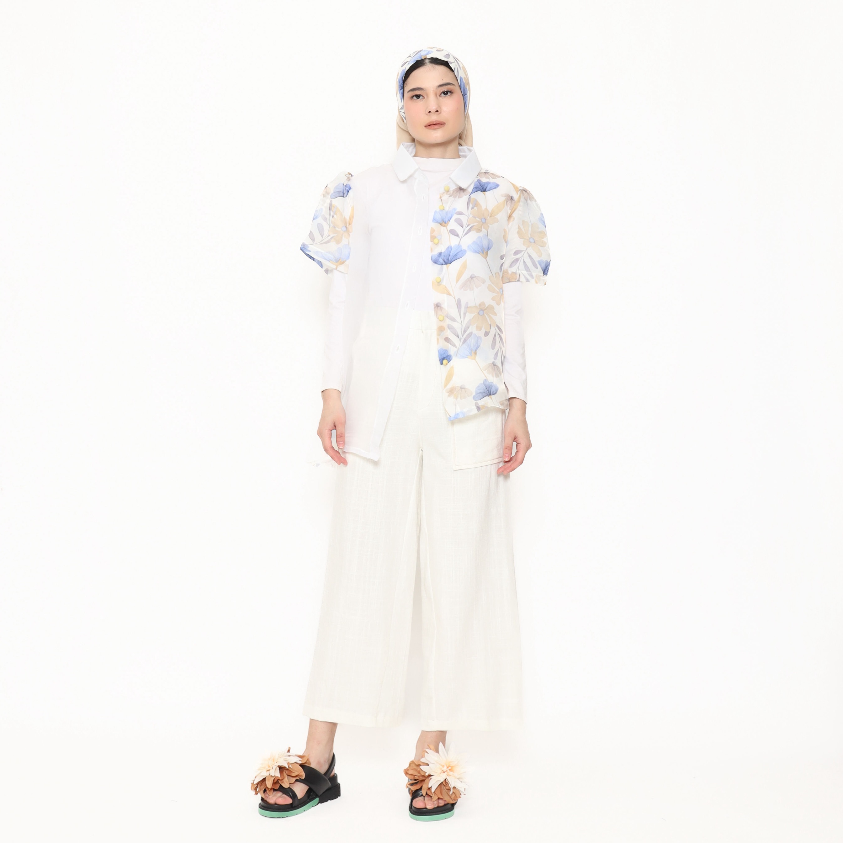 Nona Rona Orchid Sheer Shirt