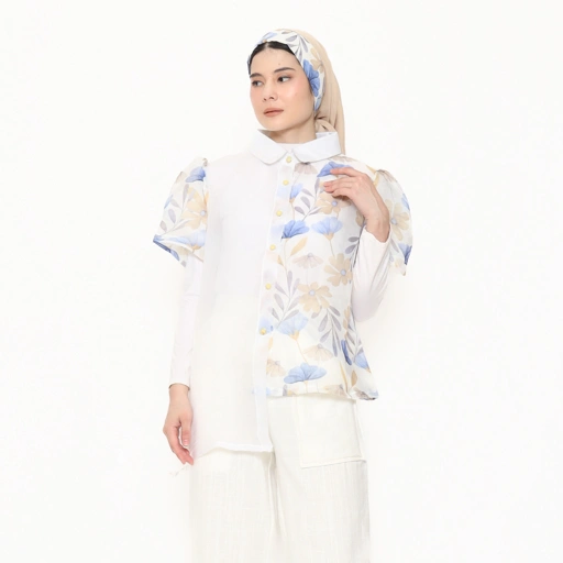 Image of Nona Rona Orchid Sheer Shirt