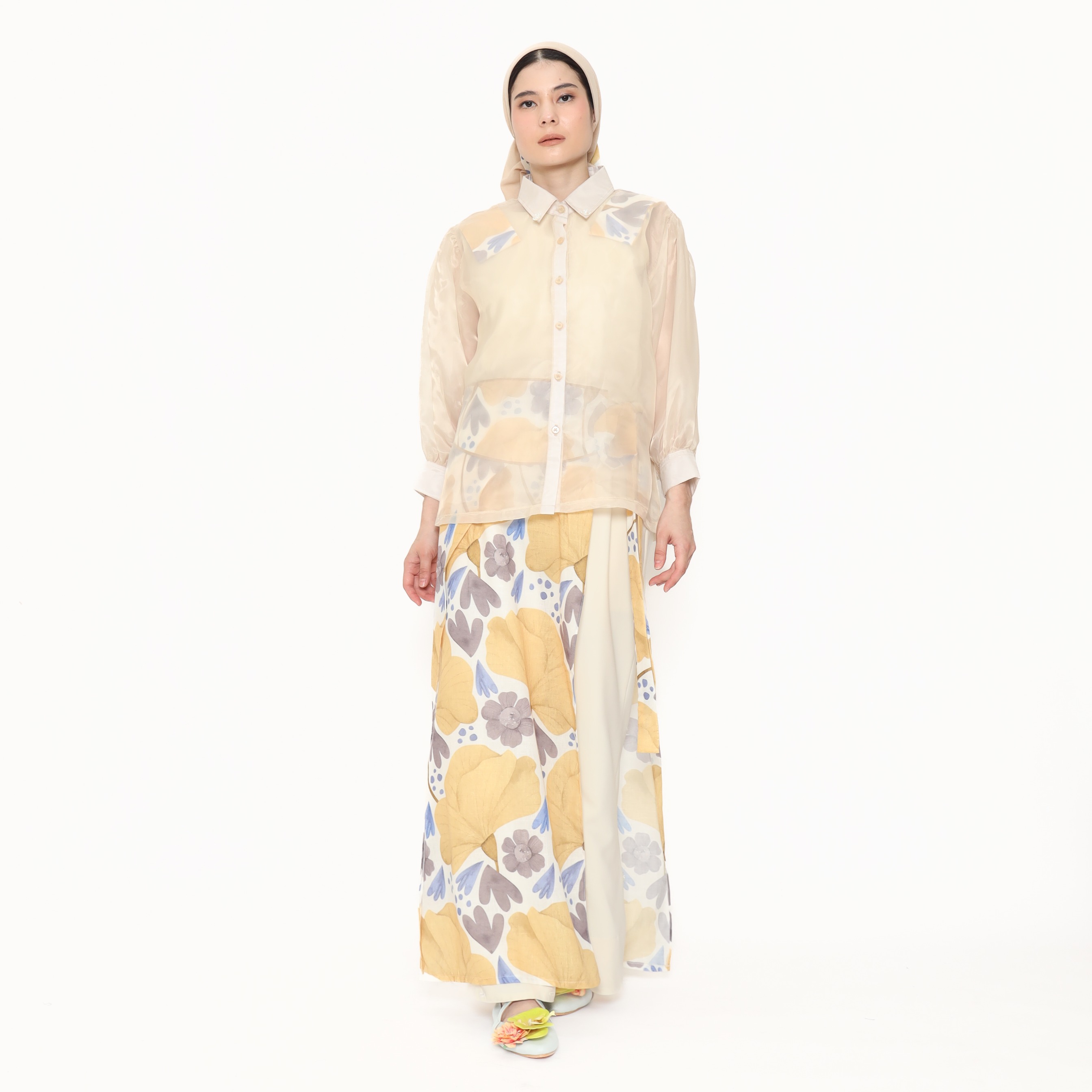 Nona Rona Kara Sheer Top