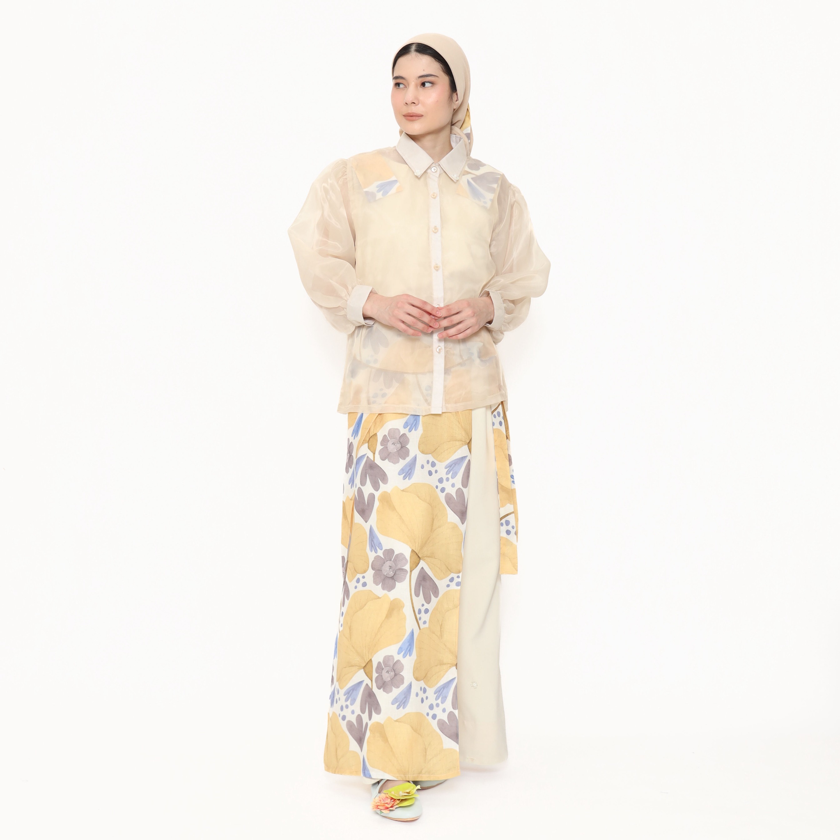 Nona Rona Kara Sheer Top