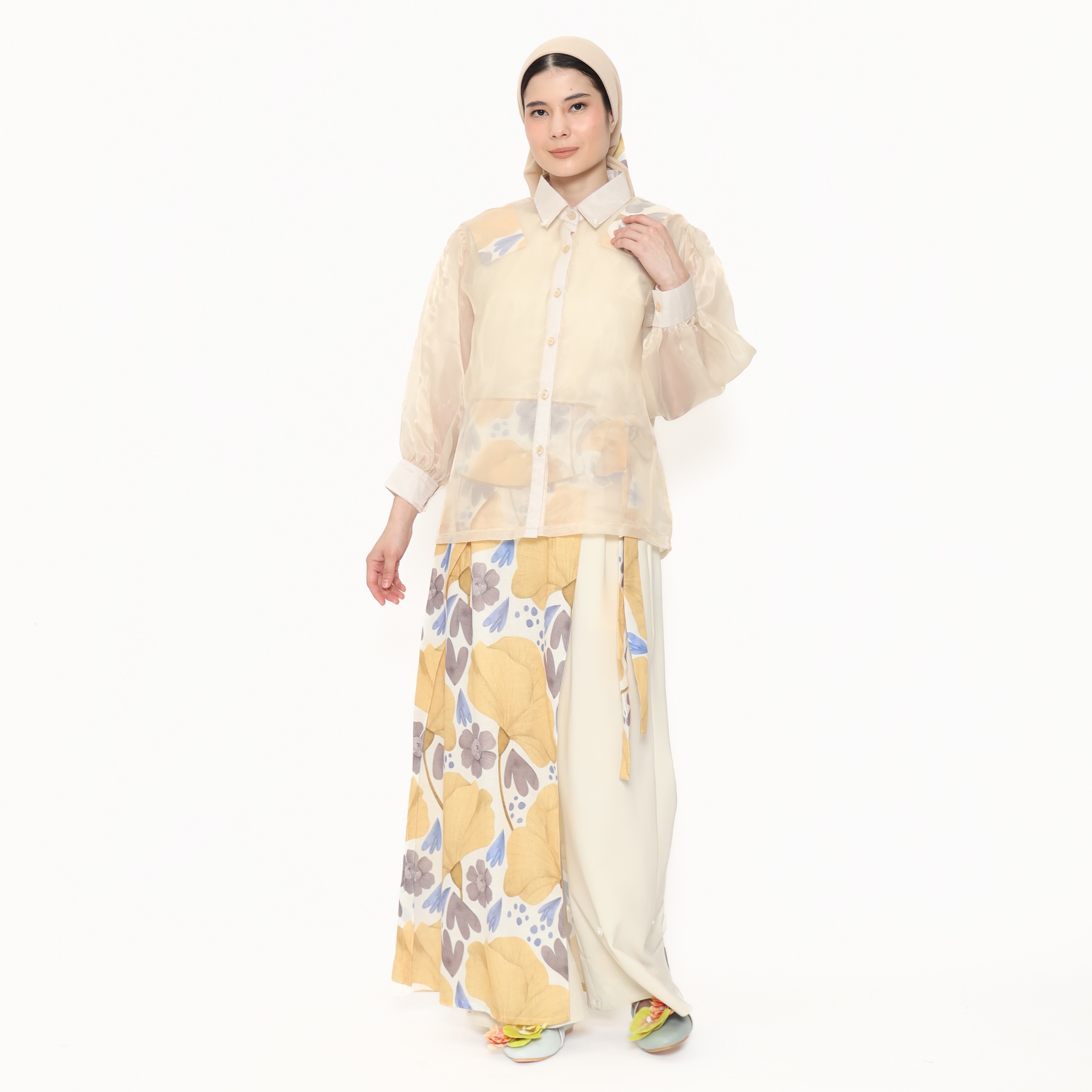 Nona Rona Kara Sheer Top