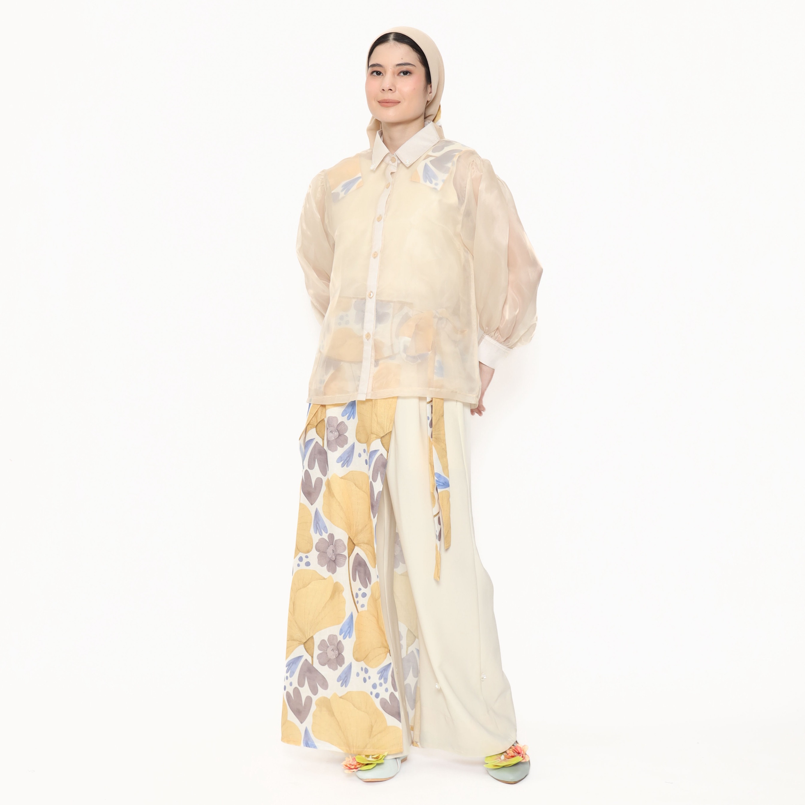 Nona Rona Kara Sheer Top