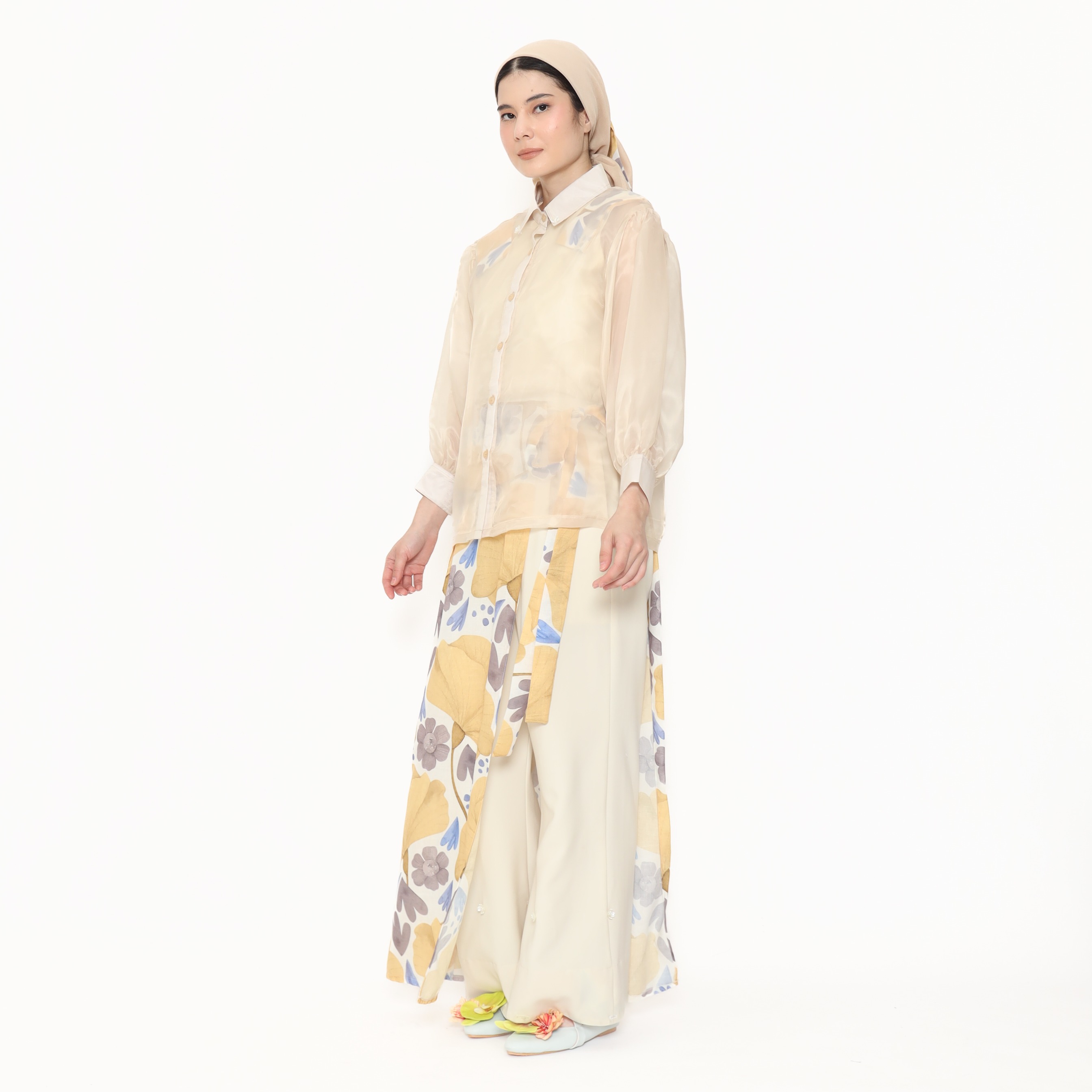 Nona Rona Kara Sheer Top