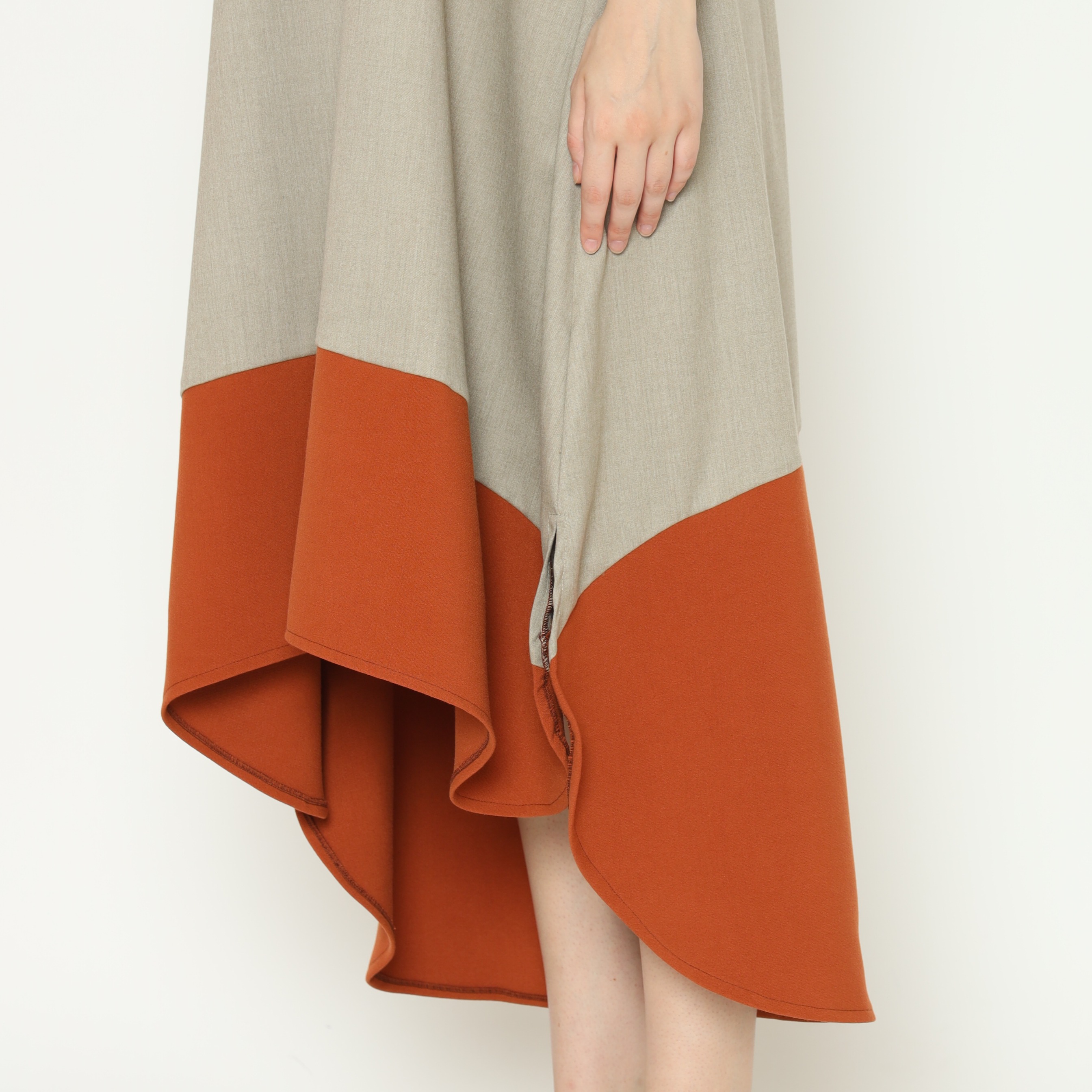 (GARAGE SALE) Nona Rona Ronde Dress Beige
