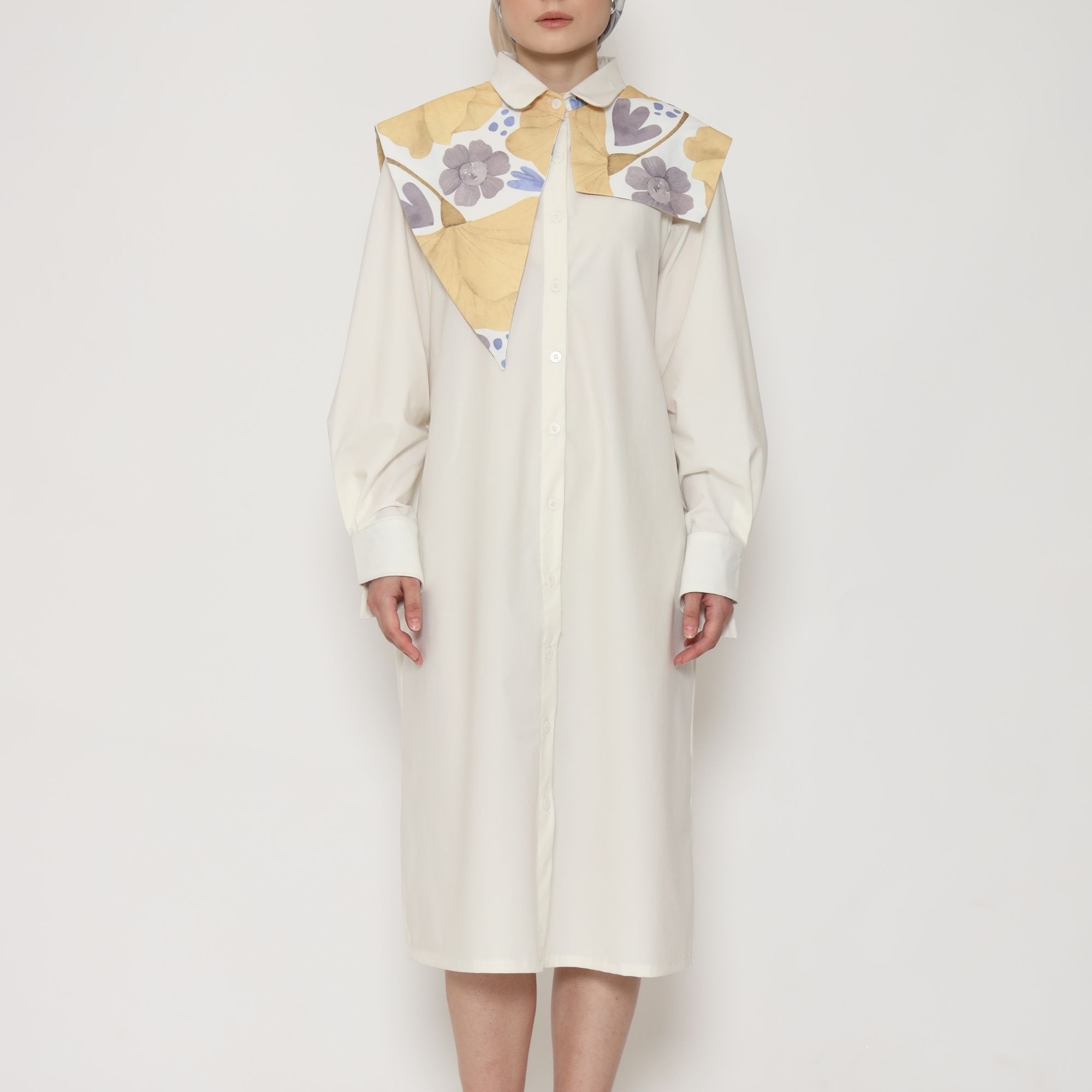 Nona Rona Marigold Shirt Dress