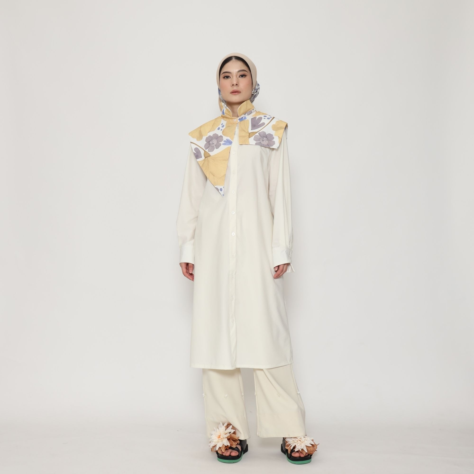 Nona Rona Marigold Shirt Dress