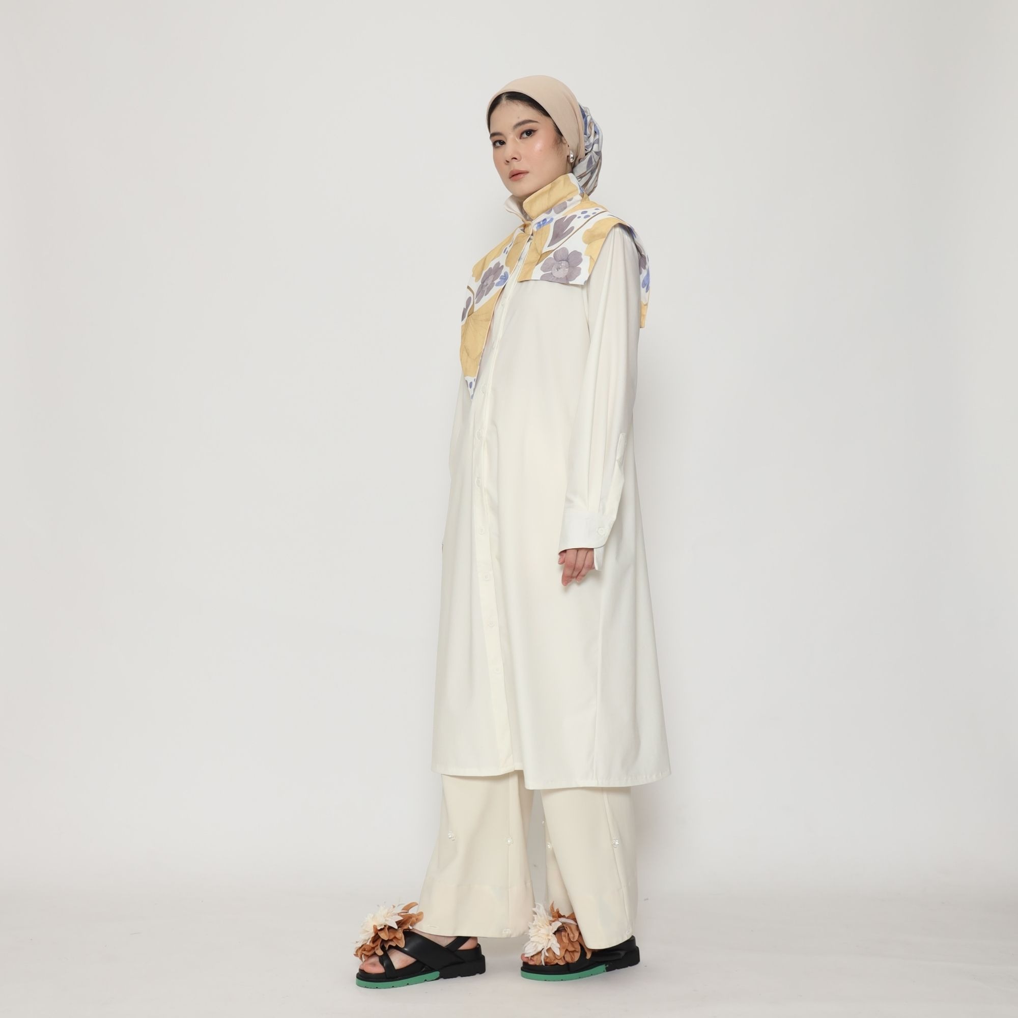 Nona Rona Marigold Shirt Dress