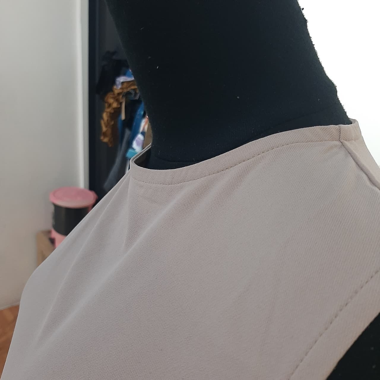 (GARAGE SALE) Nona Rona Ronde Dress Beige