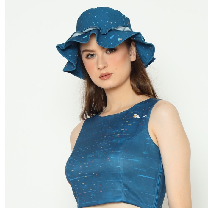 Nona Rona Bucket Hat - Navy Dots (New)