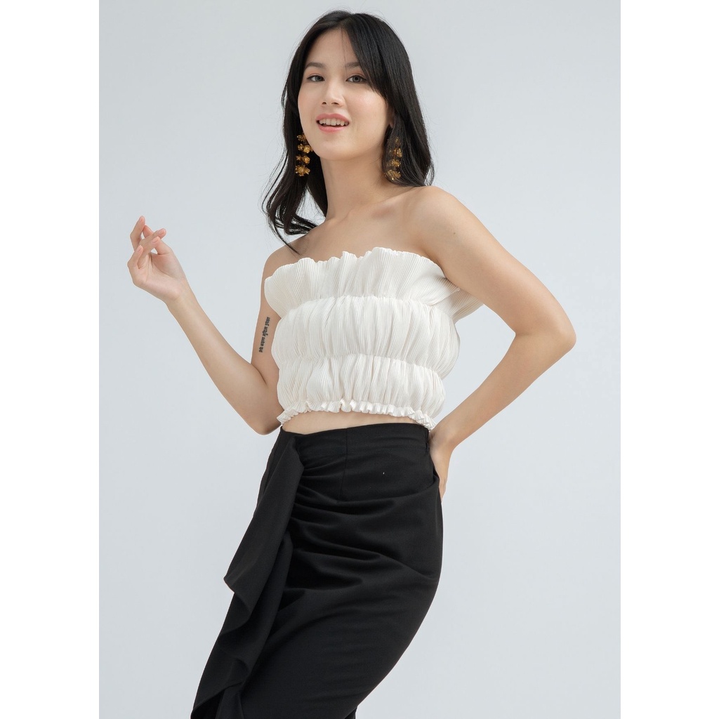Nona Rona Sara Tube Top Broken White
