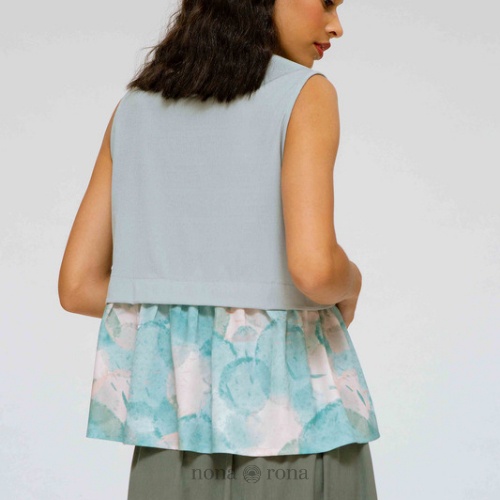 (SPECIAL BUNDLING) Nona Rona Splatter Top & Moss Green Skirt