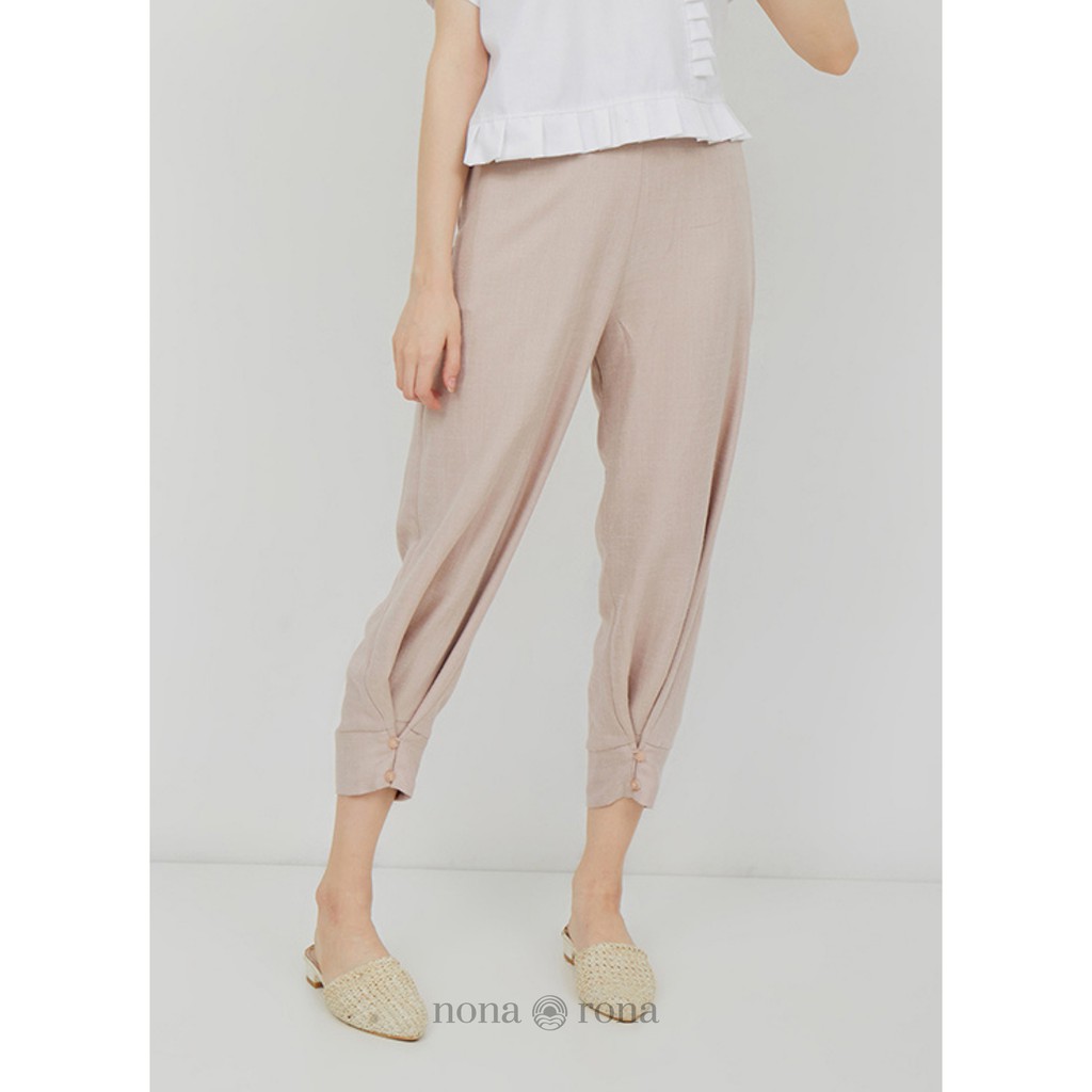 Nona Rona Rose Pants Rose Gold - Celana Wanita