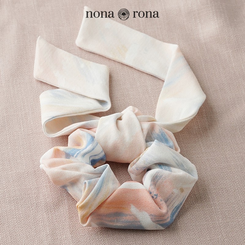 Nona Rona Bundling Melali Facemask & Scrunchie - Accessories Fashion Wanita