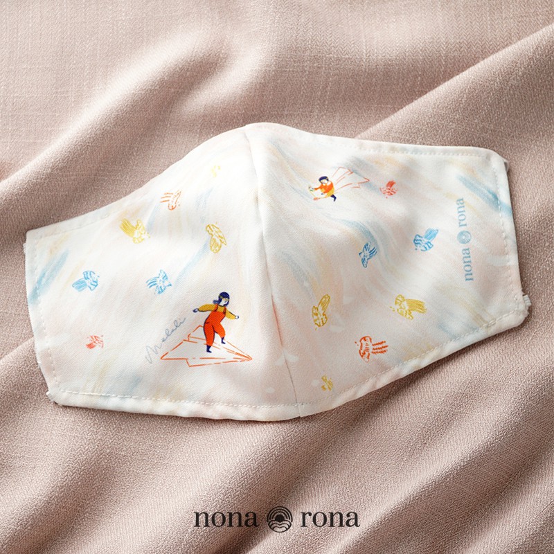 Nona Rona Bundling Melali Facemask & Scrunchie - Accessories Fashion Wanita