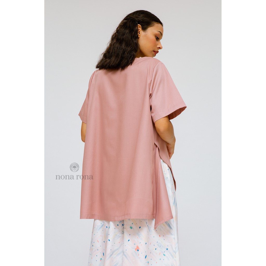 Nona Rona Calya Top Dusty Pink - Atasan Wanita