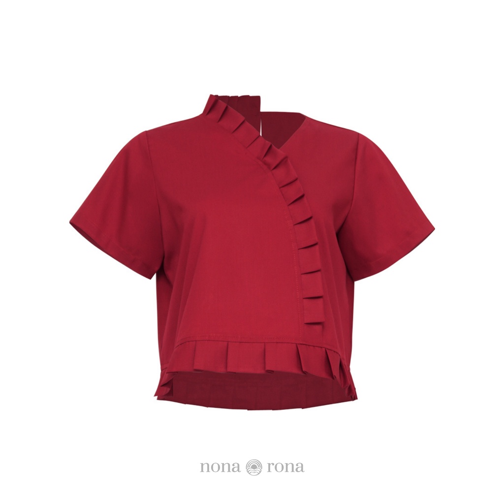 (Free Gift) Nona Rona Gia Top Red