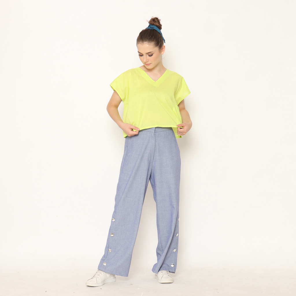 Nona Rona Special Bundling - Blaire Top Lime & Iris Pants
