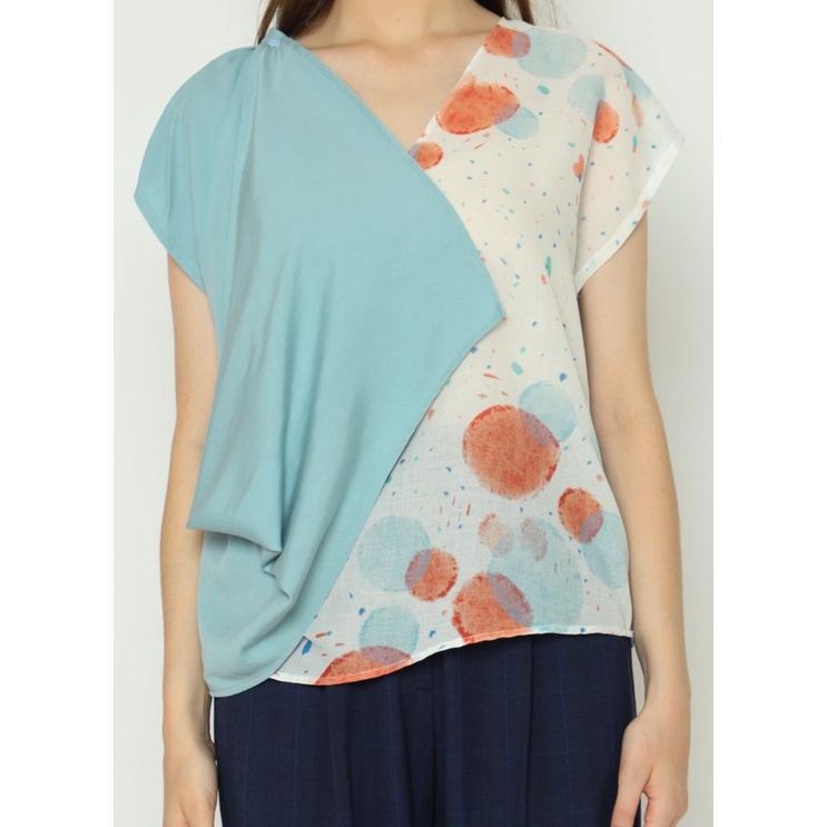 Nona Rona x Milcah - 4 Way Bara Top Blue