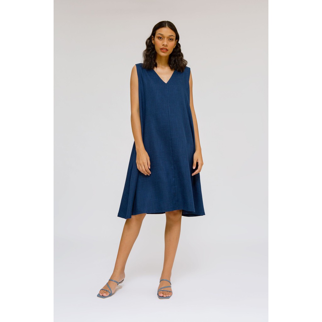 Nona Rona Amyta Dress Navy (Size 2 - L)