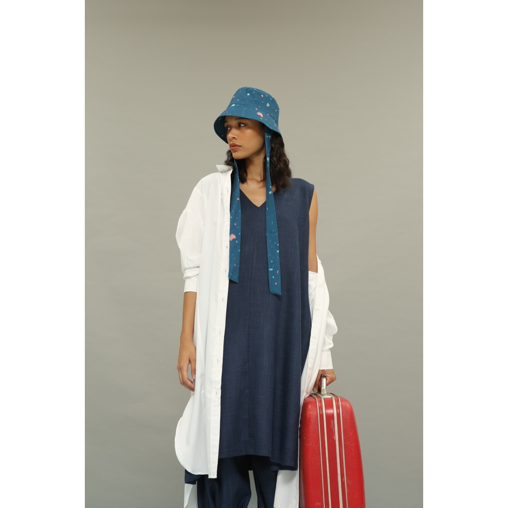 (BUY 1 GET 1 FREE) Nona Rona Amy Dress Navy