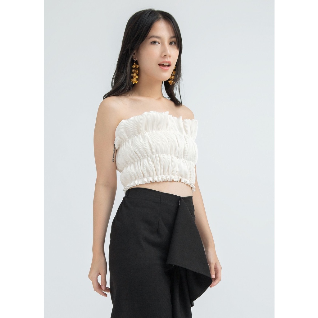Nona Rona Sara Tube Top Broken White