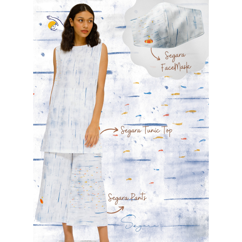 Nona Rona Special Bundling - Segara Tunic + Pants + Mask