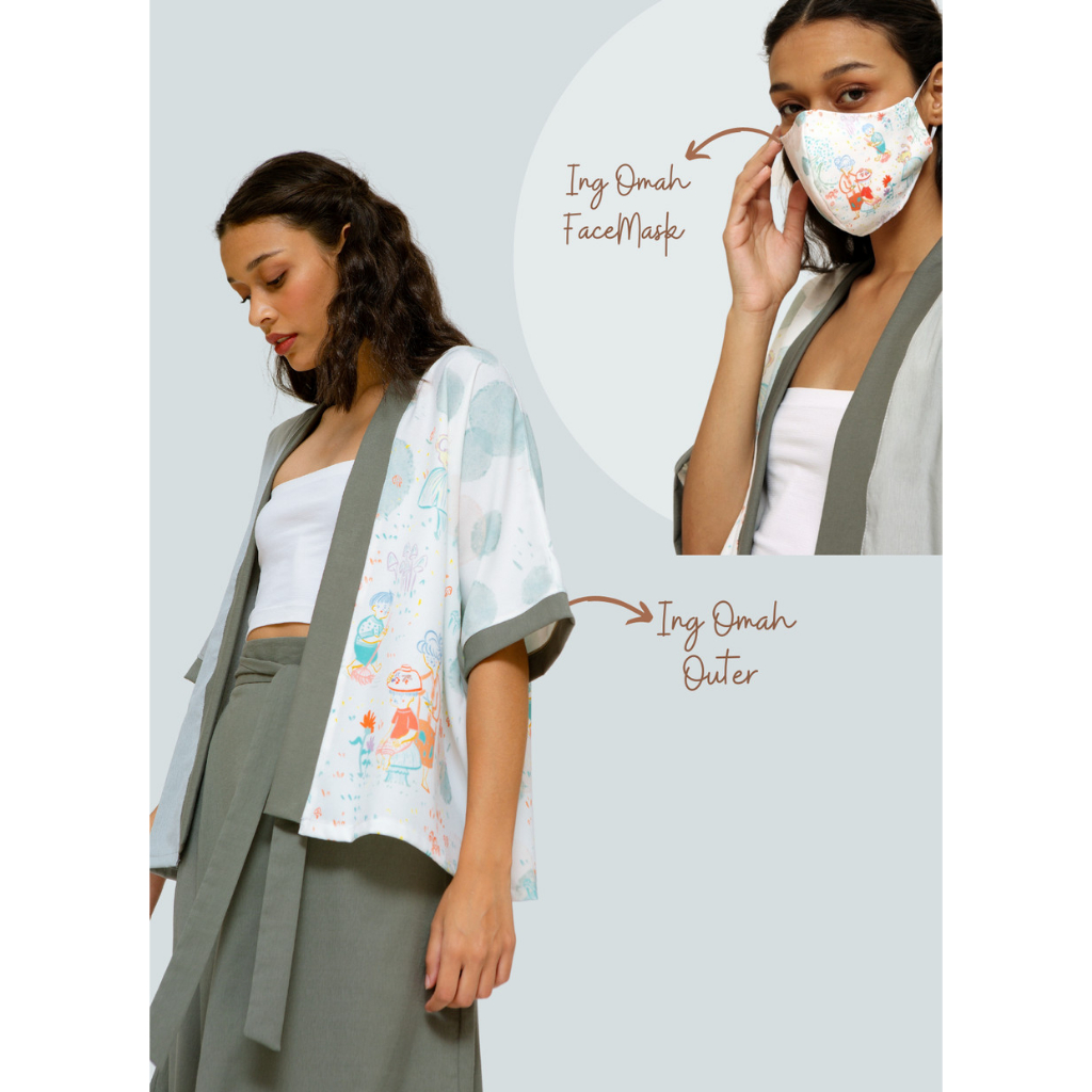 Nona Rona Special Bundling - Ing Omah Outer & Mask